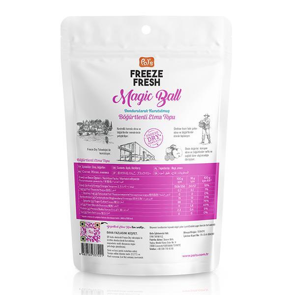 كرات بول السحرية المجمدة الطازجة بنكهة التوت الأسود والتفاح 16 غرام - 2