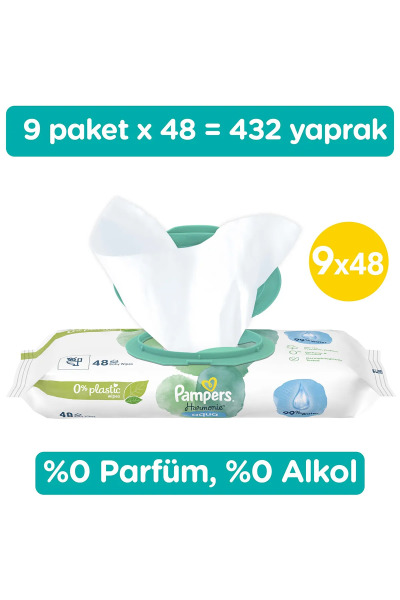 Prima Aqua Pure Islak Havlu Mendil 9'Lu 432 Yaprak - 2