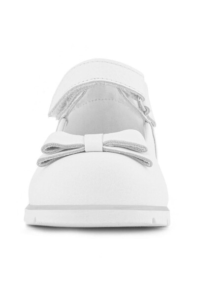 Rakerplus Hakiki Deri Beyaz Kız Bebek Babet Ayakkabı - 13