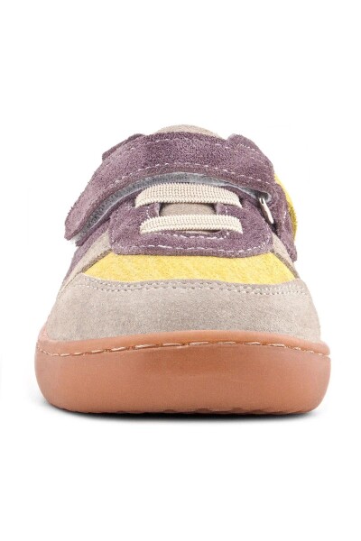 Rakerplus Bob Hakiki Deri Vizon Sarı Barefoot Cırtlı Lastikli Bebek Sneaker Ayakkabı - 44