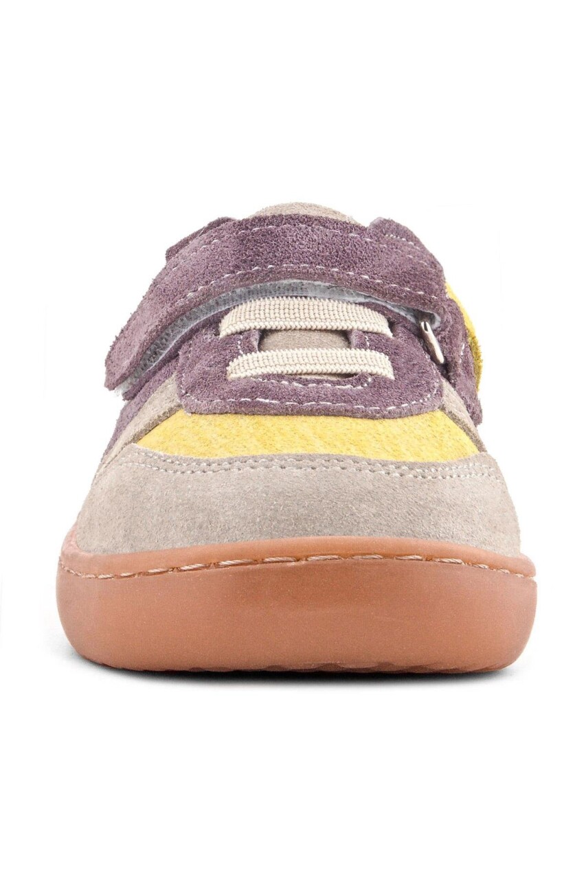 Rakerplus Bob Hakiki Deri Vizon Sarı Barefoot Cırtlı Lastikli Bebek Sneaker Ayakkabı - 54