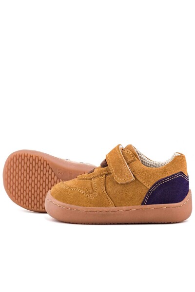 Rakerplus Bob Hakiki Deri Taba Barefoot Cırtlı Lastikli Bebek Sneaker Ayakkabı - 7