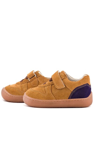 Rakerplus Bob Hakiki Deri Taba Barefoot Cırtlı Lastikli Bebek Sneaker Ayakkabı - 24