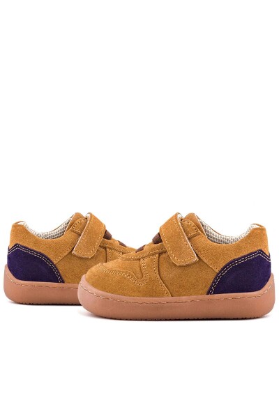 Rakerplus Bob Hakiki Deri Taba Barefoot Cırtlı Lastikli Bebek Sneaker Ayakkabı - 35