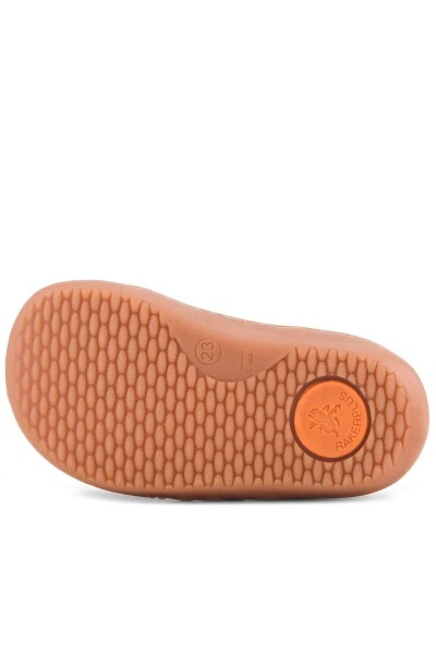 Rakerplus Bob Hakiki Deri Mor Pudra Barefoot Cırtlı Lastikli Bebek Sneaker Ayakkabı - 69