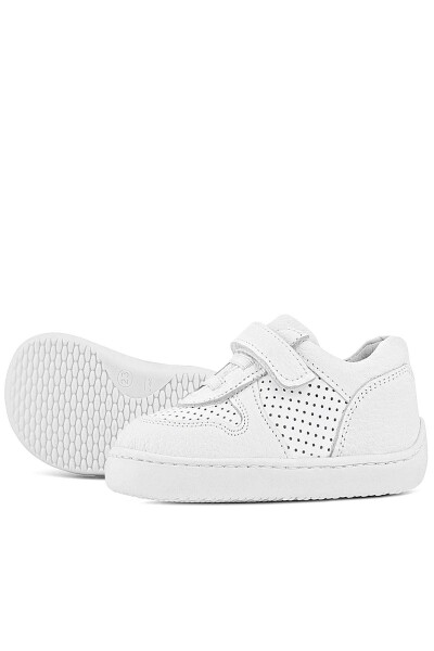 Rakerplus Bob Hakiki Deri Beyaz Barefoot Beyaz Tabanlı Cırtlı Bebek Sneaker Ayakkabı - 17