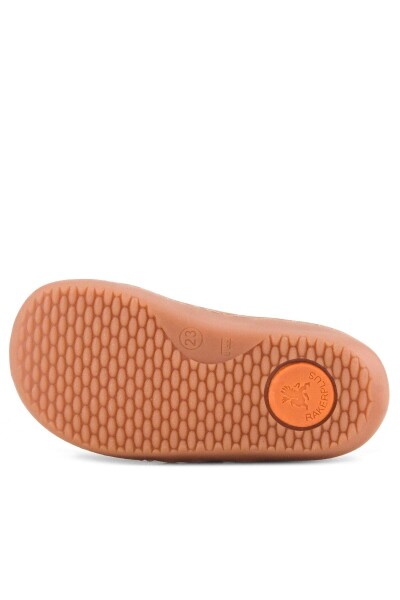 Rakerplus Bob Hakiki Deri Taba Krem Barefoot Cırtlı Lastikli Bebek Sneaker Ayakkabı - 10