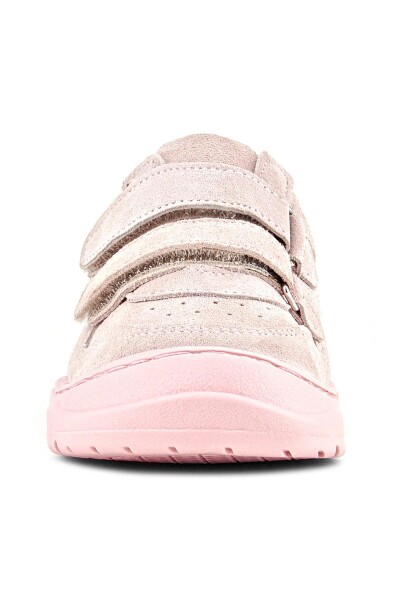 Rakerplus Schaggy Hakiki Deri Pudra Pembe Cırtlı Bebek Spor Ayakkabı - 4