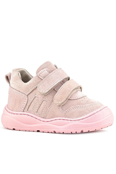 Rakerplus Schaggy Hakiki Deri Pudra Pembe Cırtlı Bebek Spor Ayakkabı - 20