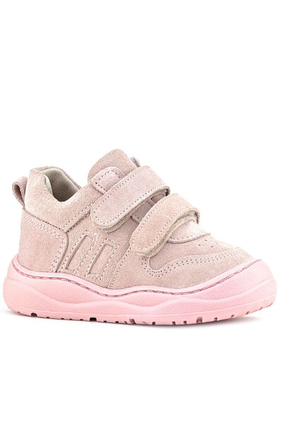 Rakerplus Schaggy Hakiki Deri Pudra Pembe Cırtlı Bebek Spor Ayakkabı - 47