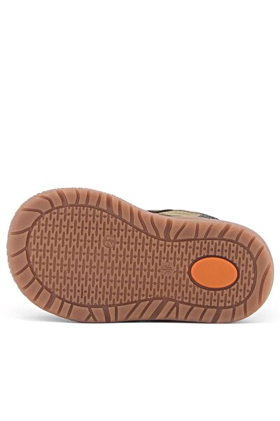 Rakerplus Hakiki Deri Haki Yeşil Cırtlı Çocuk Spor Bot - 36