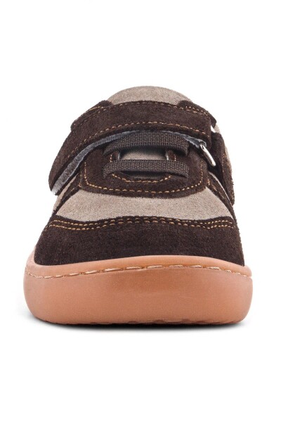 Rakerplus Bob Hakiki Deri Kum Kahve Barefoot Cırtlı Lastikli Bebek Sneaker Ayakkabı - 54