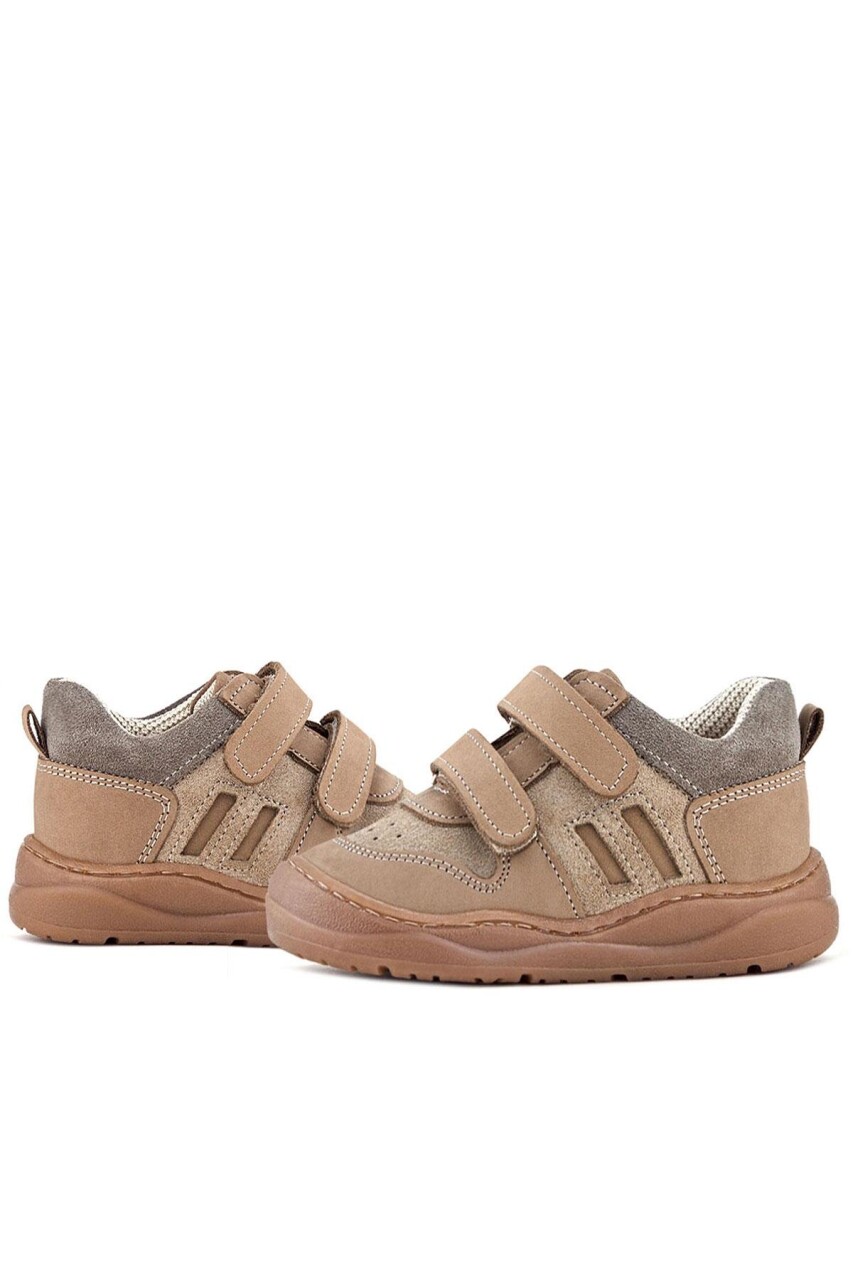 Rakerplus Schaggy Hakiki Deri Vizon Cırtlı Bebek Spor Ayakkabı - 35