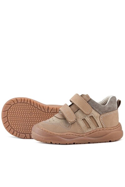Rakerplus Schaggy Hakiki Deri Vizon Cırtlı Bebek Spor Ayakkabı - 52