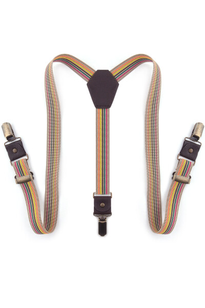 Rakerplus Ayarlanabilir Klipsli Çok Renkli Çocuk Kemer Pantolon Askısı - 9