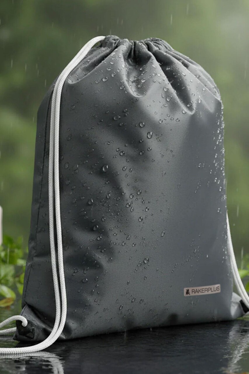 Rakerplus Antrasit 32x45 cm Su Geçirmez Büzgülü Krampon ve Spor Çantası - 6