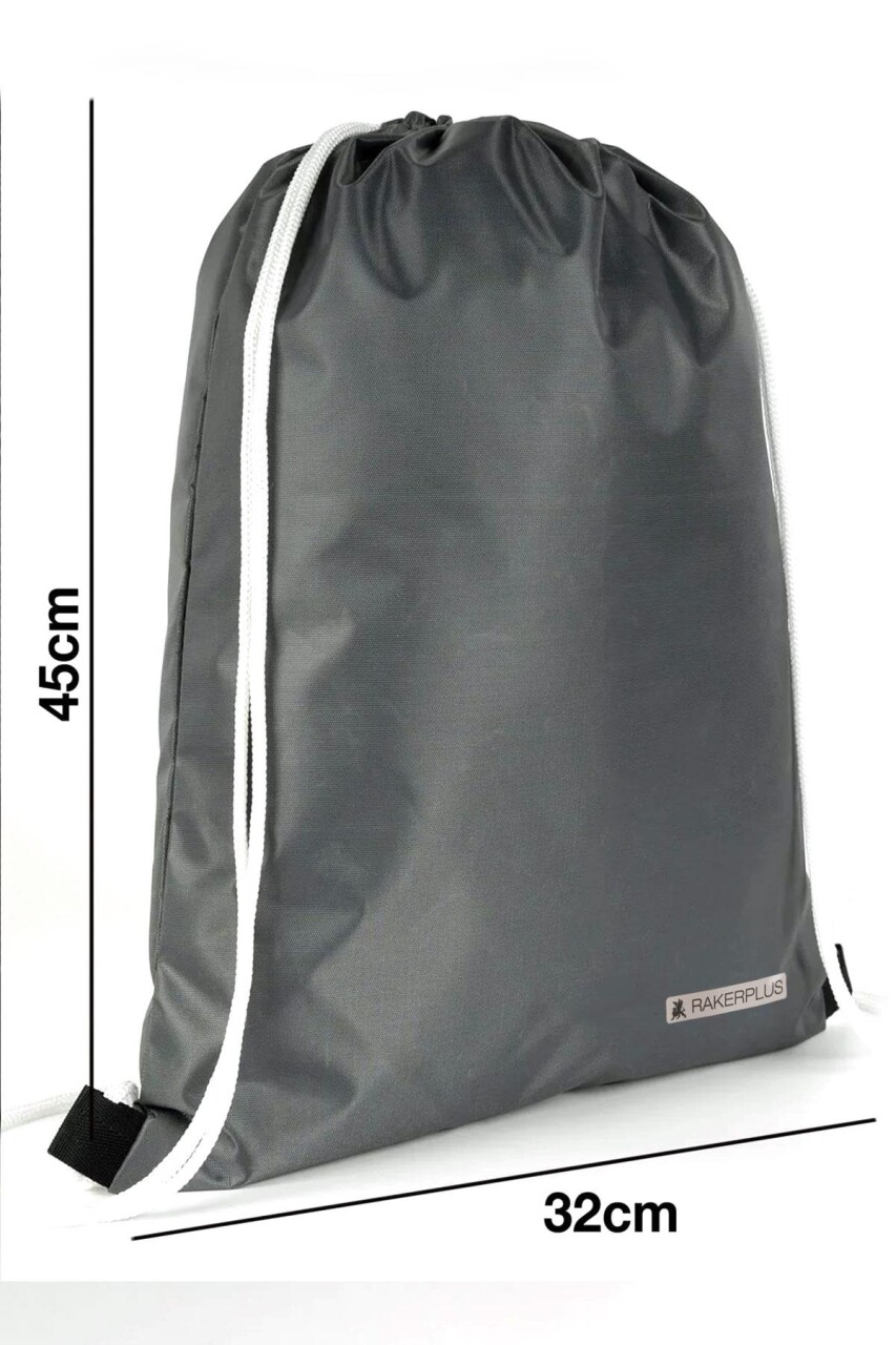 Rakerplus Antrasit 32x45 cm Su Geçirmez Büzgülü Krampon ve Spor Çantası - 10