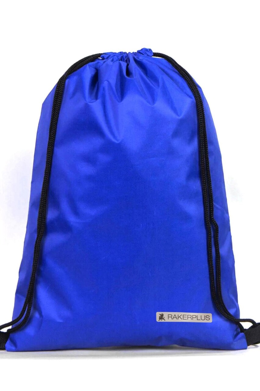 Rakerplus Saks Mavi 32x45 cm Su Geçirmez Büzgülü Krampon ve Spor Çantası - 2