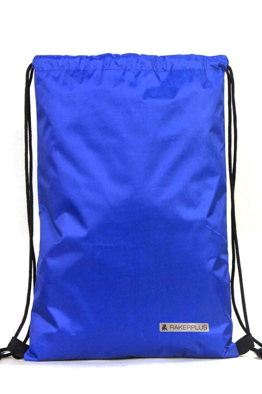 Rakerplus Saks Mavi 32x45 cm Su Geçirmez Büzgülü Krampon ve Spor Çantası - 3