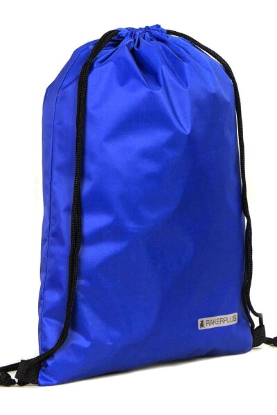 Rakerplus Saks Mavi 32x45 cm Su Geçirmez Büzgülü Krampon ve Spor Çantası - 9