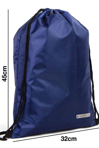 Rakerplus Lacivert 32x45 cm Su Geçirmez Büzgülü Krampon ve Spor Çantası - 4