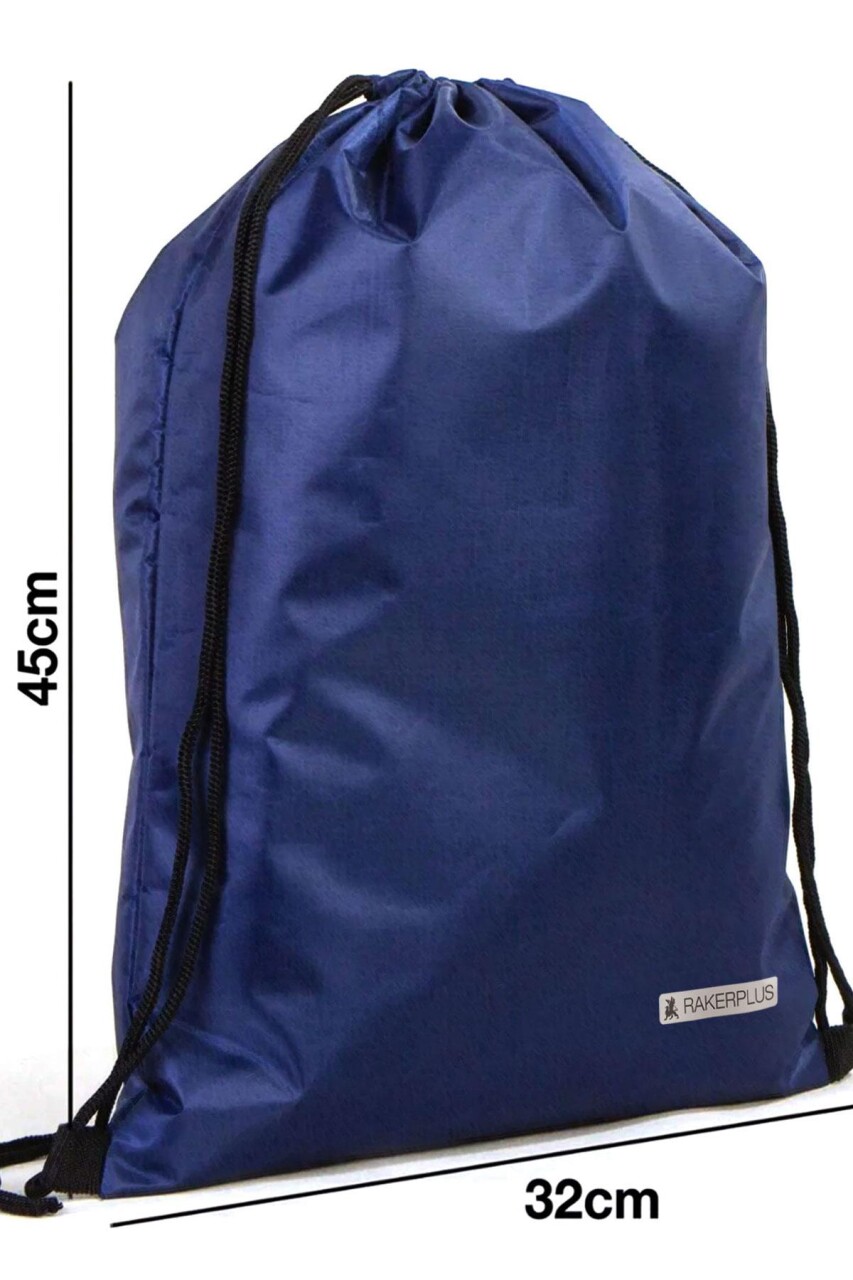 Rakerplus Lacivert 32x45 cm Su Geçirmez Büzgülü Krampon ve Spor Çantası - 4