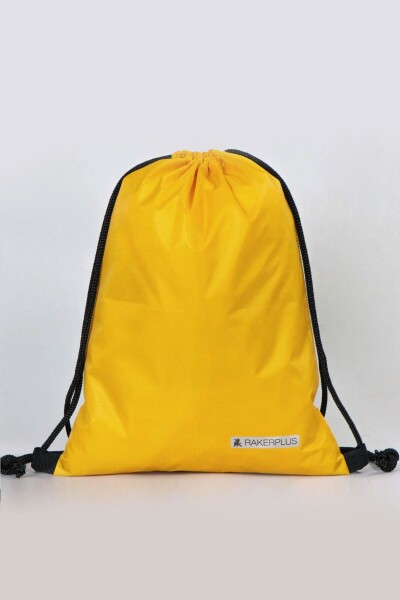 Rakerplus Sarı 32x45 cm Su Geçirmez Büzgülü Krampon ve Spor Çantası - Rakerplus