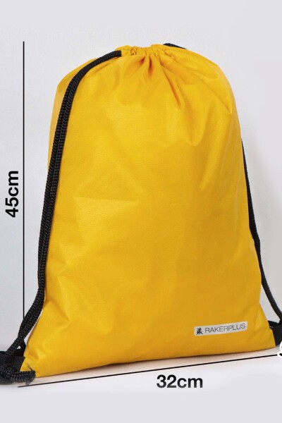 Rakerplus Sarı 32x45 cm Su Geçirmez Büzgülü Krampon ve Spor Çantası - 3