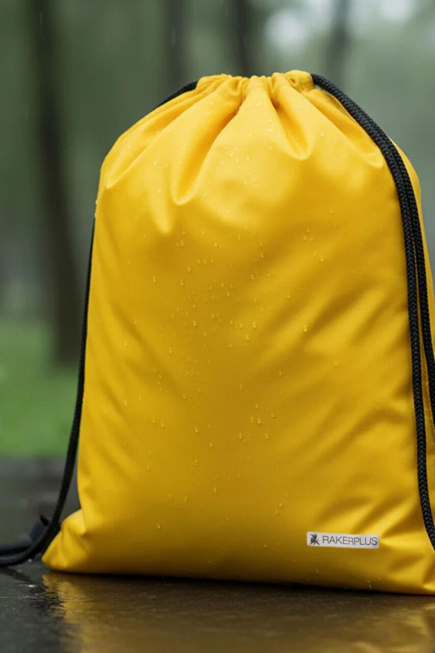 Rakerplus Sarı 32x45 cm Su Geçirmez Büzgülü Krampon ve Spor Çantası - 6