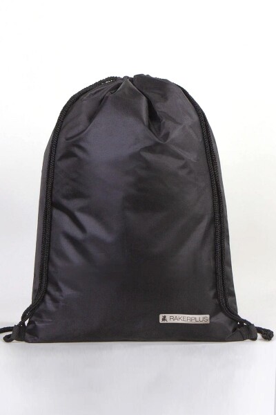 Rakerplus Siyah 32x45 cm Su Geçirmez Büzgülü Krampon ve Spor Çantası - Rakerplus