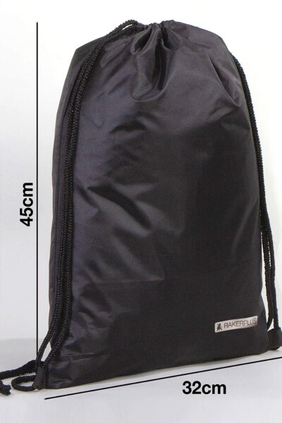 Rakerplus Siyah 32x45 cm Su Geçirmez Büzgülü Krampon ve Spor Çantası - 9