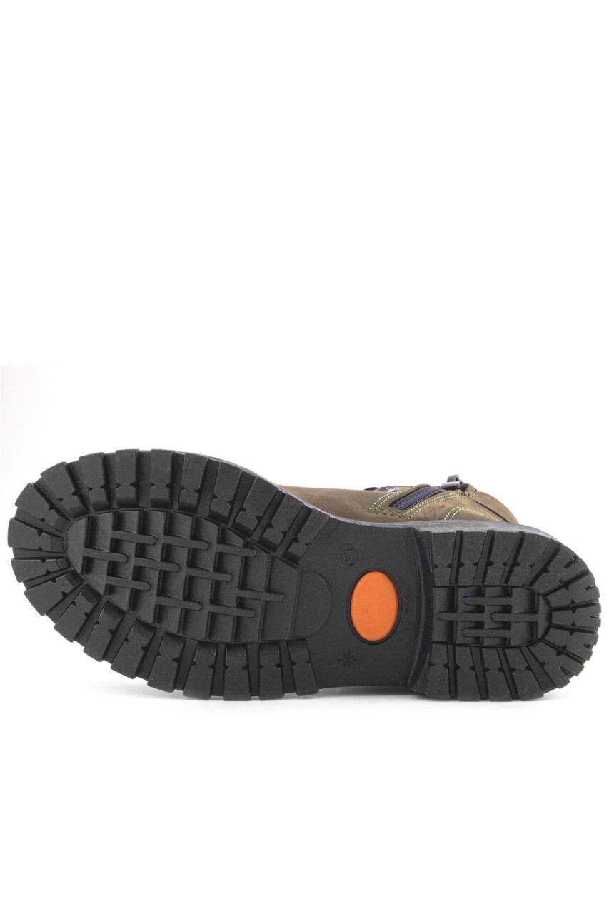 Rakerplus Griffon Hakiki Deri Haki Yeşil Fermuarlı Kışlık Çocuk Bot - 27