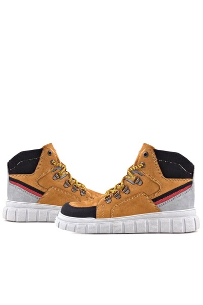 Rakerplus Hakiki Deri Sarı Siyah Fermuarlı Erkek Çocuk Bot - 44