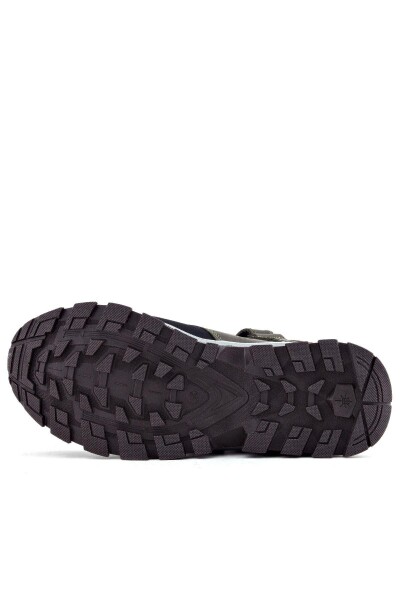 Rakerplus Trekking Hakiki Deri Haki Yeşil Sarı Cırt Cırtlı Erkek Çocuk Bot - 72