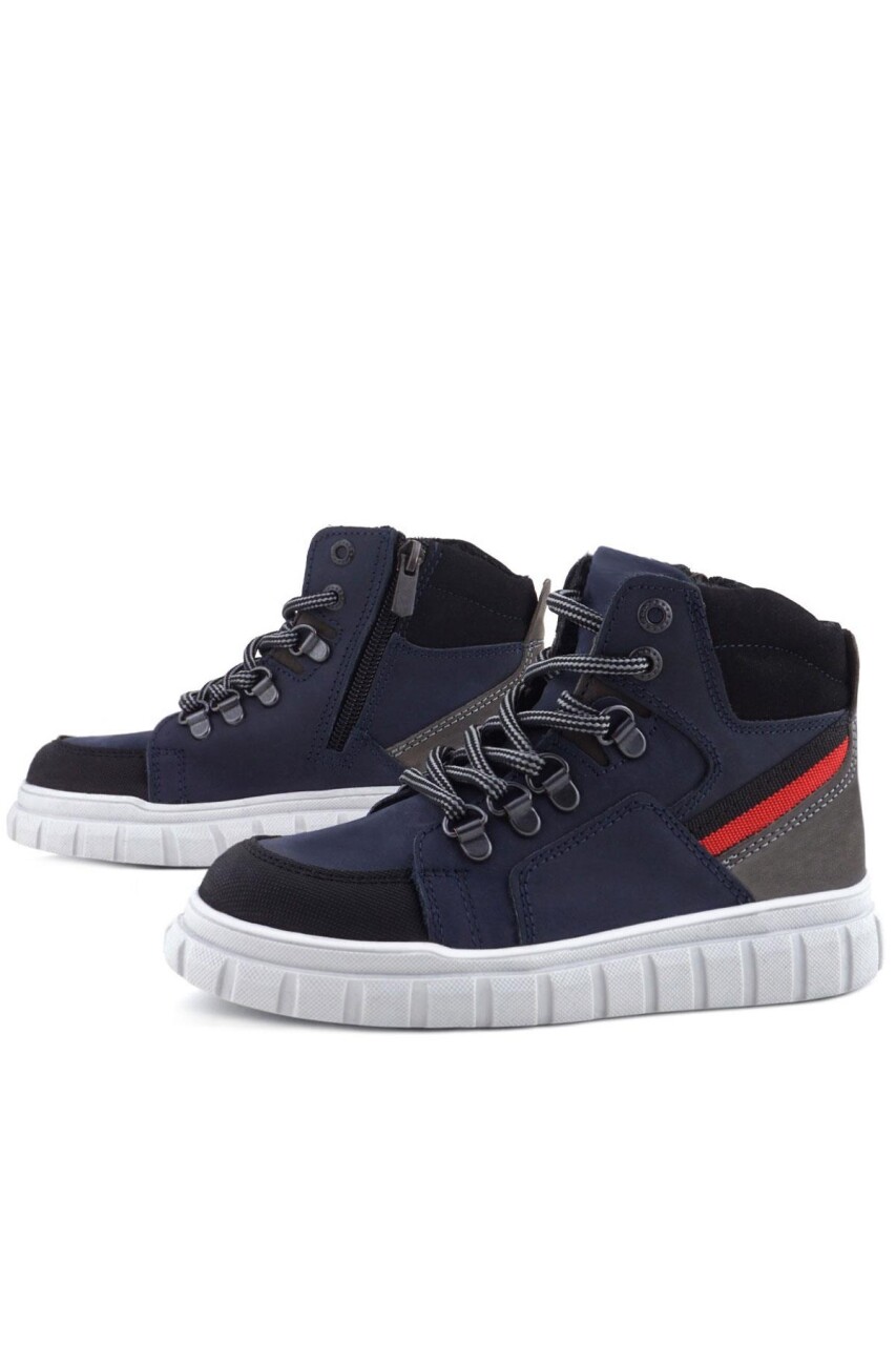 Rakerplus Hakiki Deri Lacivert Fermuarlı Erkek Çocuk Bot - 33