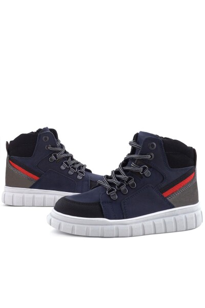 Rakerplus Hakiki Deri Lacivert Fermuarlı Erkek Çocuk Bot - 35