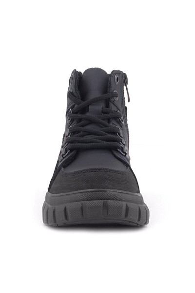 Rakerplus Hakiki Deri Siyah Kırmızı Fermuarlı Erkek Çocuk Bot - 31