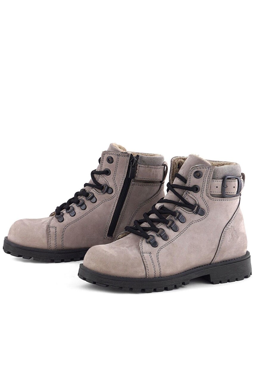 Rakerplus Griffon Hakiki Deri Açık Gri Bağcıklı Fermuarlı Bot - 6