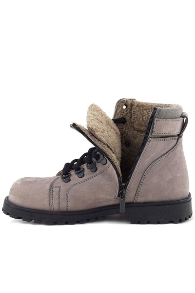 Rakerplus Griffon Hakiki Deri Açık Gri Bağcıklı Fermuarlı Bot - 9