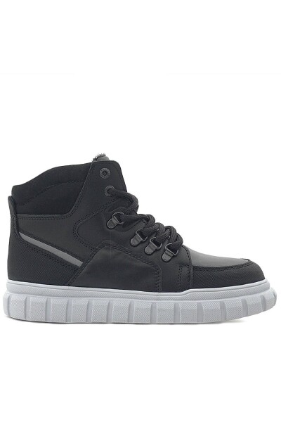 Rakerplus Hakiki Deri Siyah Gri Fermuarlı Erkek Çocuk Bot - 3