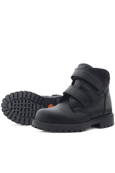 Rakerplus Sentor Hakiki Deri Yünlü Siyah Cırtlı Çocuk Bot - 8