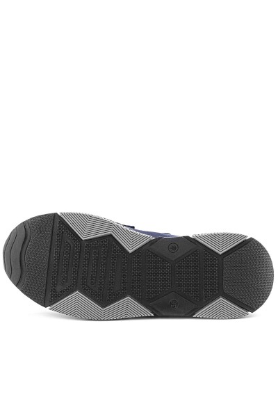 Rakerplus Hakiki Deri Lacivert Cırtlı Çocuk Spor Ayakkabı - 9