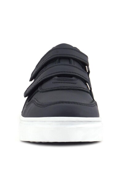 Rakerplus Hakiki Deri Cırtlı Siyah Beyaz Tabanlı Erkek Çocuk Spor Ayakkabı - 3