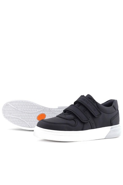 Rakerplus Hakiki Deri Cırtlı Siyah Beyaz Tabanlı Erkek Çocuk Spor Ayakkabı - 20