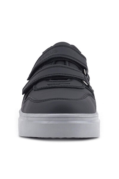 Rakerplus Hakiki Deri Siyah Cilt Gri Tabanlı Cırtlı Erkek Çocuk Sneaker - 31