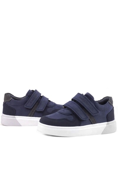 Rakerplus Lacivert Nubuk Cırtlı Hakiki Deri Erkek Çocuk Ayakkabı - 35