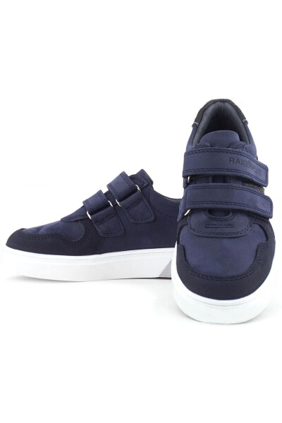 Rakerplus Lacivert Nubuk Cırtlı Hakiki Deri Erkek Çocuk Ayakkabı - 54