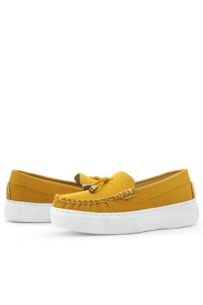 Rakerplus Sarı Süet Ekstra Hafif Çocuk Makosen Ayakkabı - 8