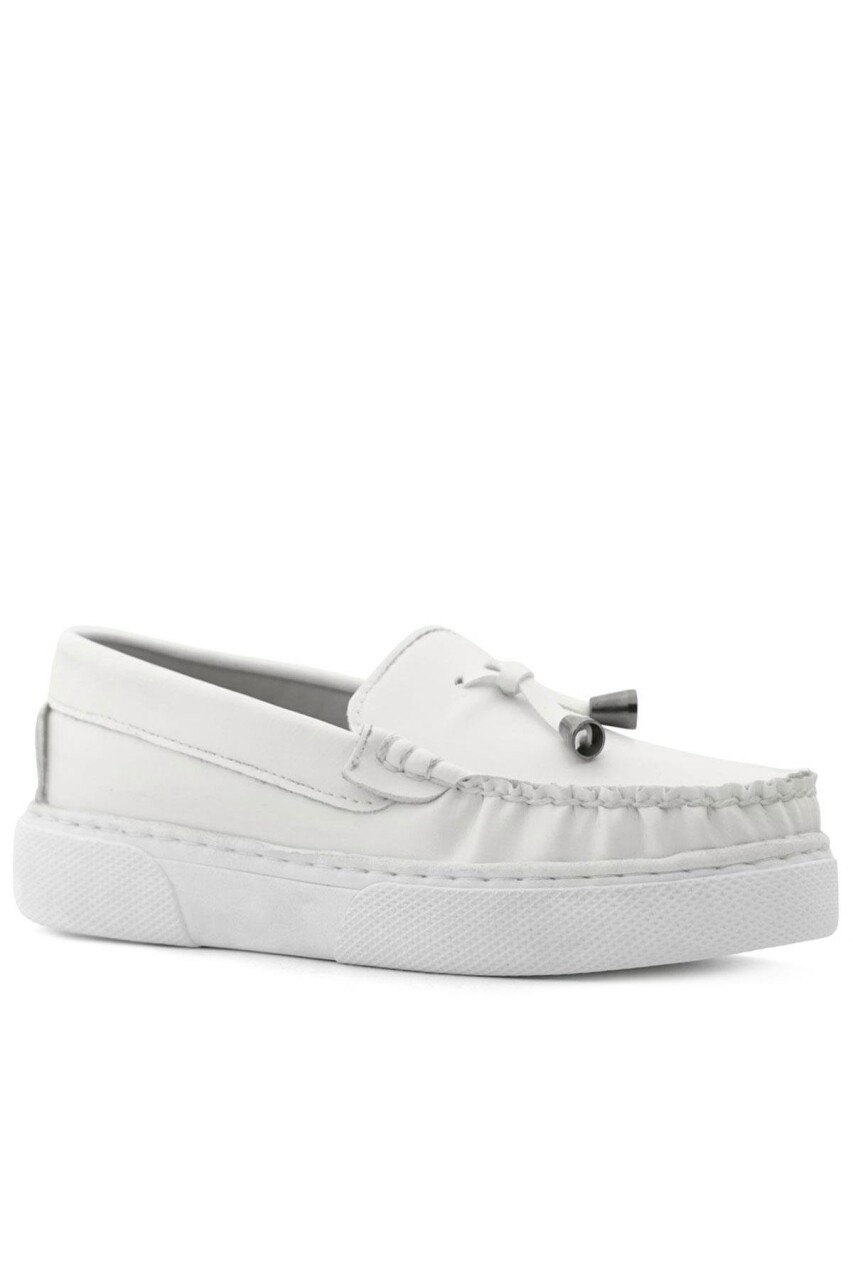 Rakerplus Beyaz Cilt Ekstra Hafif Çocuk Makosen Ayakkabı - 2