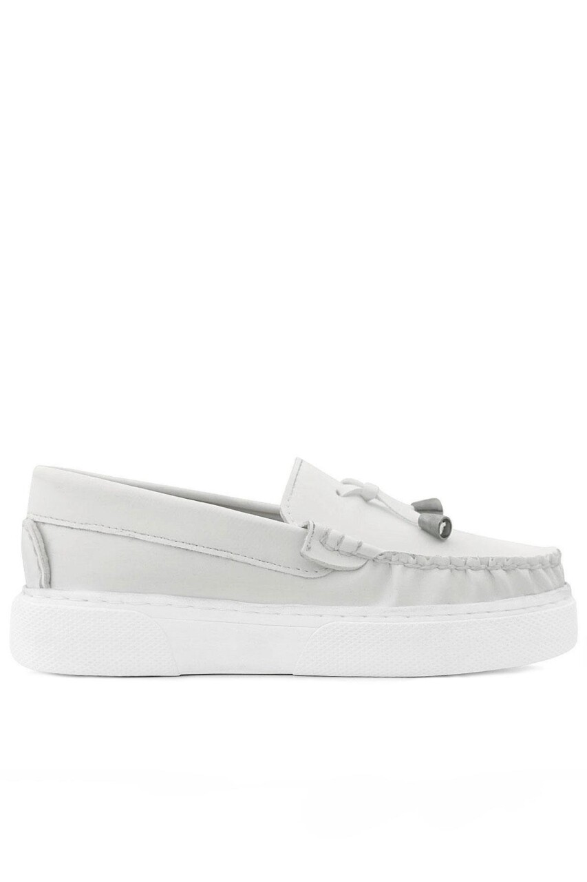 Rakerplus Beyaz Cilt Ekstra Hafif Çocuk Makosen Ayakkabı - 3